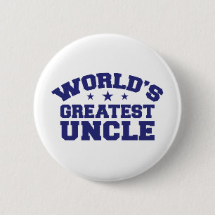 's Werelds grootste oom Ronde Button 5,7 Cm