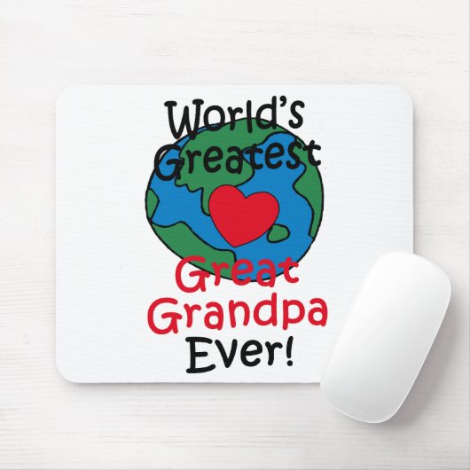 's Werelds grootste opa-hart Muismat (Met muis)