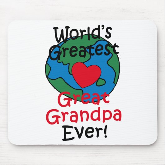 's Werelds grootste opa-hart Muismat (Voorkant)