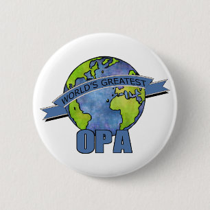 's Werelds grootste Opa Ronde Button 5,7 Cm