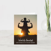 's Werelds grootste opa-Vaderdag fotokaart Kaart (Voorkant)