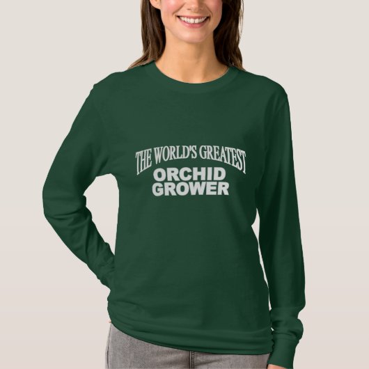 's Werelds grootste orchidee-teler T-shirt (Voorkant)