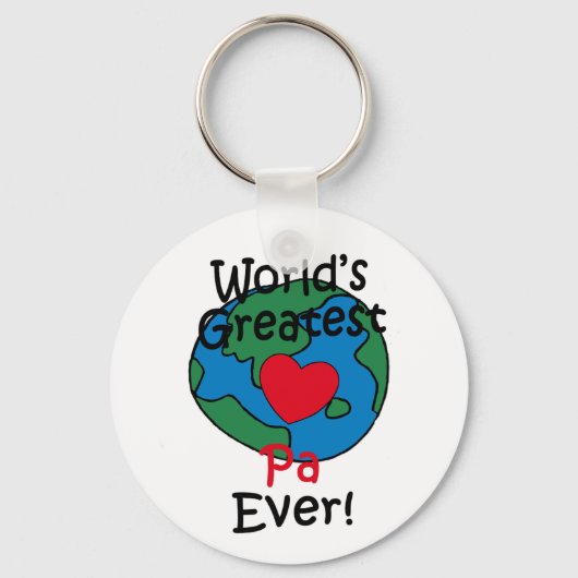 's Werelds grootste Pa hart Sleutelhanger (Voorkant)