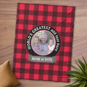 's Werelds grootste pap, aangepast foto-sjabloon Fleece Deken