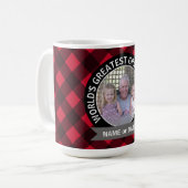 's Werelds grootste pap, aangepast foto-sjabloon Koffiemok (Voorkant links)