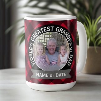 's Werelds grootste pap, aangepast foto-sjabloon Koffiemok