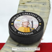 's Werelds grootste pap Foto personaliseerde je kl Hockey Puck