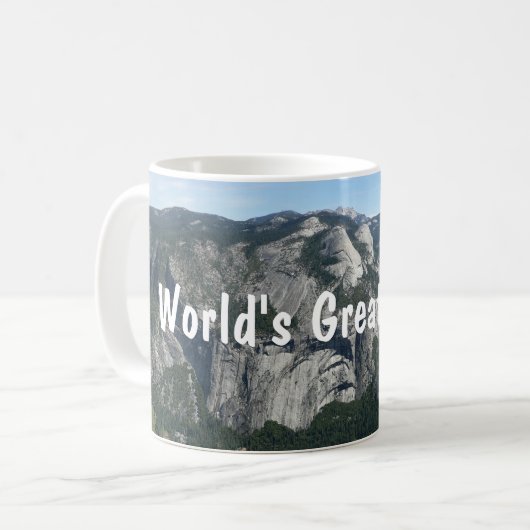 's Werelds Grootste Pap Glacier Point Yosemite Koffiemok (Voorkant links)