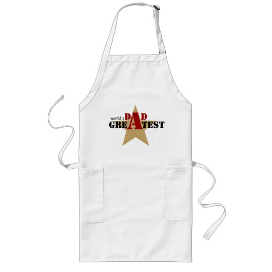 'S Werelds Grootste Pap Star Custom schort (Voorkant)