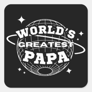's Werelds grootste pap Vierkante Sticker