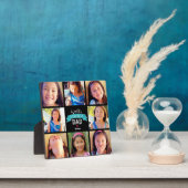 's Werelds Grootste Papa Blauwgroen 8 Fotocollage  Fotoplaat (Insitu)