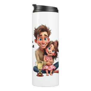 'S Werelds grootste papa cadeau voor hem Vader Opa Thermosbeker