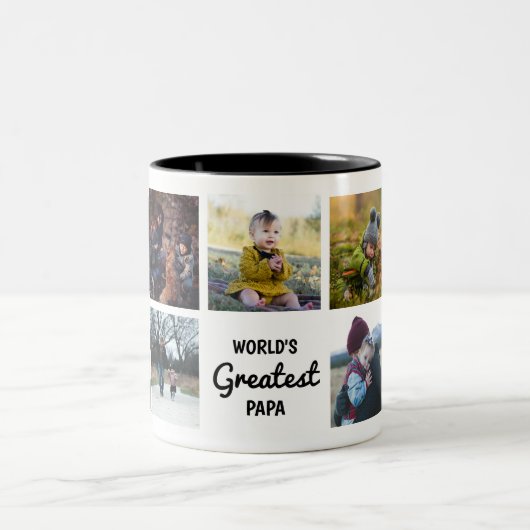 's Werelds grootste Papa Custom Photo Mok (Center)