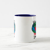 's Werelds grootste papa-hart Tweekleurige Koffiemok (Center)