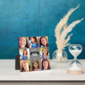 's Werelds Grootste Papa Modern 8 Fotocollage grij Fotoplaat (Insitu)