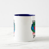 's Werelds grootste papaverhart Tweekleurige Koffiemok (Center)