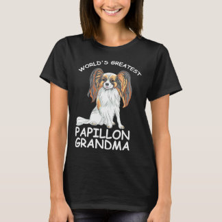 's Werelds grootste papillon oma papillon hond T-shirt