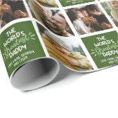 's Werelds grootste pappa fotocollage Cadeaupapier (Rol Hoek)