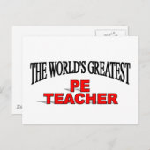 's Werelds grootste PE-leraar Briefkaart (Voorkant / Achterkant)