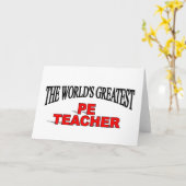 's Werelds grootste PE-leraar Kaart (Gele Bloem)