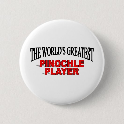 's Werelds grootste pinochle-speler Ronde Button 5,7 Cm (Voorkant)