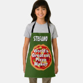 's Werelds grootste Pizza Maker die schort bakken  (Insitu)