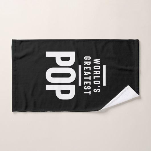 's Werelds grootste Pop | vader opa Gift Handdoek (Handdoek)