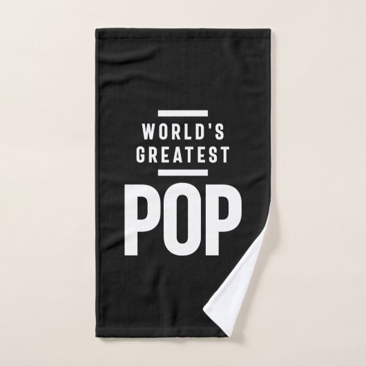 's Werelds grootste Pop | vader opa Gift Handdoek (Handdoek)