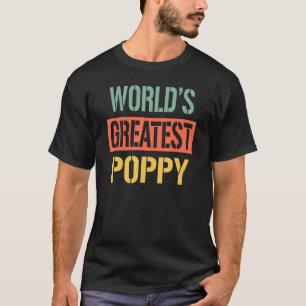 's Werelds Grootste Poppy Gift Opa 2023 Vader's T-shirt