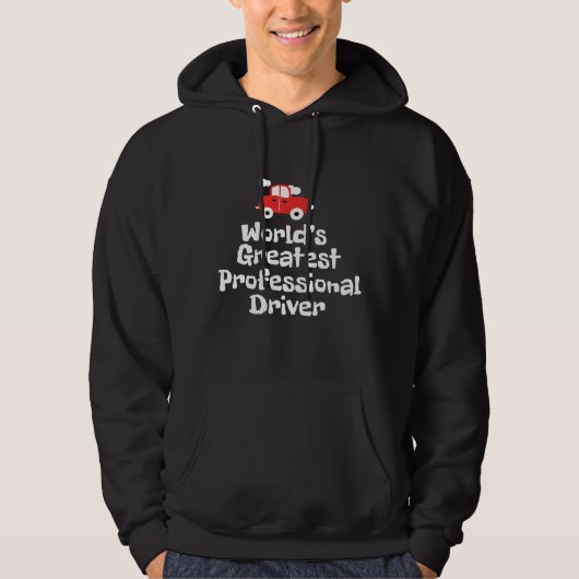 's Werelds grootste professionele chauffeur Hoodie (Voorkant)