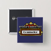 's Werelds grootste raadsman Vierkante Button 5,1 Cm (Voorkant /achterkant)