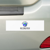 's Werelds grootste recruiter Bumpersticker (Op auto)