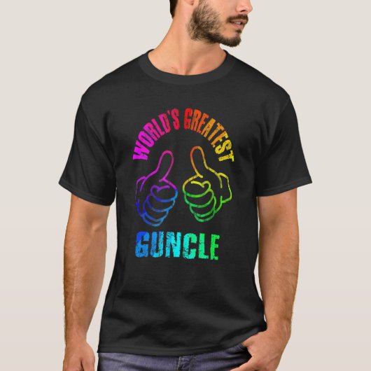 's Werelds grootste regenboogkleuren VERWIJDERD T-shirt (Voorkant)