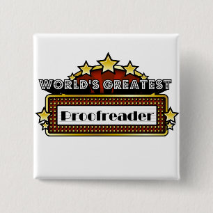 's Werelds grootste review Vierkante Button 5,1 Cm