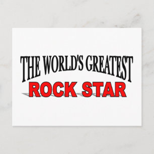 's Werelds grootste Rock Star Briefkaart