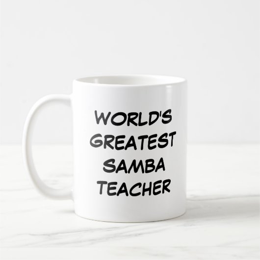 's Werelds grootste Samba-leraar' Mok (Links)