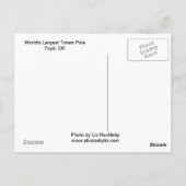 's Werelds grootste schildpad Briefkaart (Achterkant)