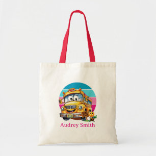 's Werelds grootste schoolbuschauffeur gepersonali Tote Bag