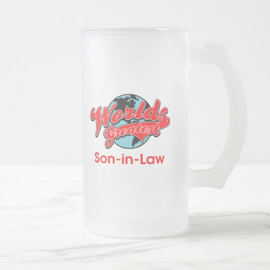 's Werelds grootste schoonzoon Matglas Bierpul (Rechts)