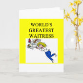 's Werelds grootste serveerster Kaart (Gele Bloem)