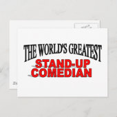 's Werelds grootste stand-up Comedian Briefkaart (Voorkant / Achterkant)