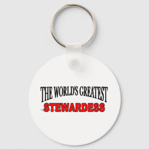 's Werelds grootste stewardess Sleutelhanger
