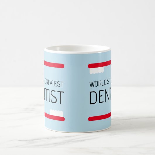 's Werelds Grootste Tandarts koffie mok cadeau (Center)