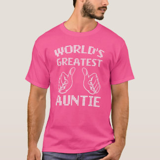 's Werelds grootste tante trots beste tante famili T-shirt