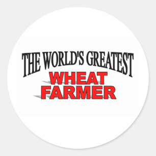 's Werelds grootste tarweboer Ronde Sticker