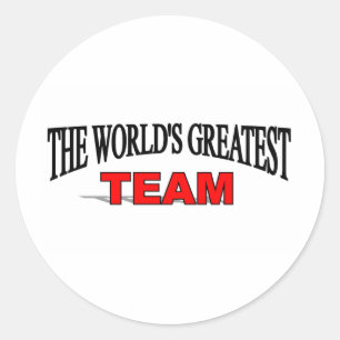's Werelds grootste team Ronde Sticker