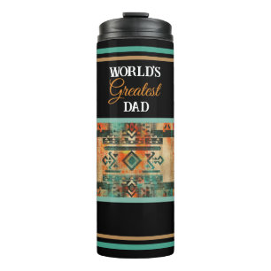 's Werelds grootste vader Aztec inheemse Amerikaan Thermosbeker