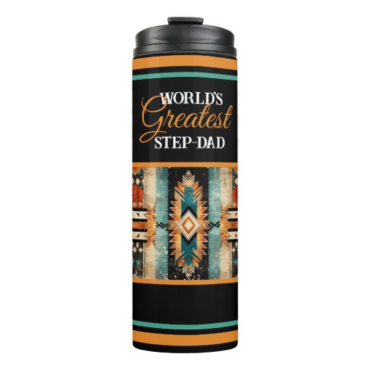 's Werelds grootste vader of stiefvader Native Ame Thermosbeker (Voorkant)