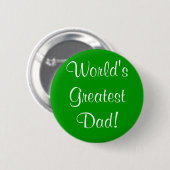 's Werelds grootste vader. Ronde Button 5,7 Cm (Voorkant /achterkant)