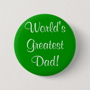 's Werelds grootste vader. Ronde Button 5,7 Cm